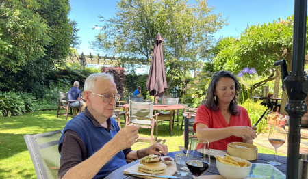 Light lunch at Hunters winery